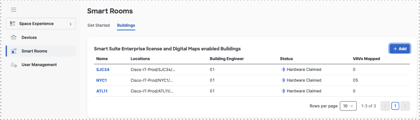 Smart Rooms Add Building option