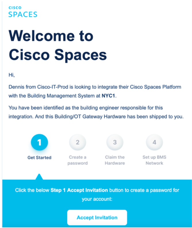 Building Engineer invitation and Building Gateway Manager access