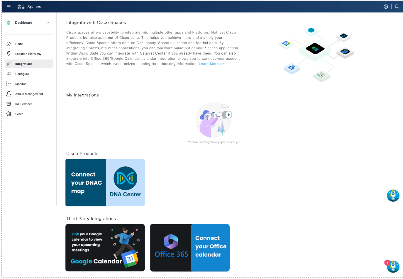 Webex Hybrid Calendar integration configuration screenshot 1
